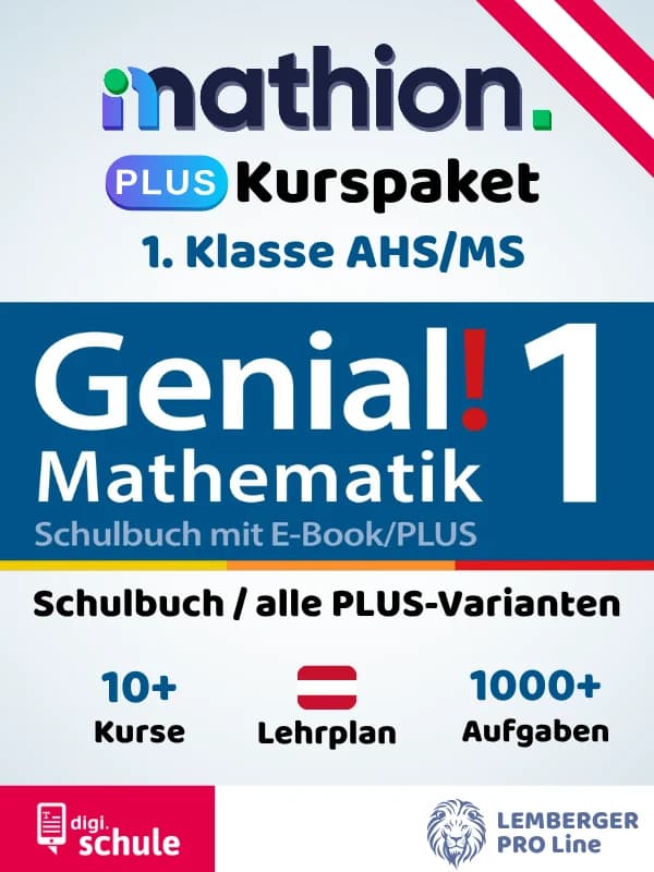 Mathion PLUS Kurspaket Genial! Mathematik 1, Österreich
