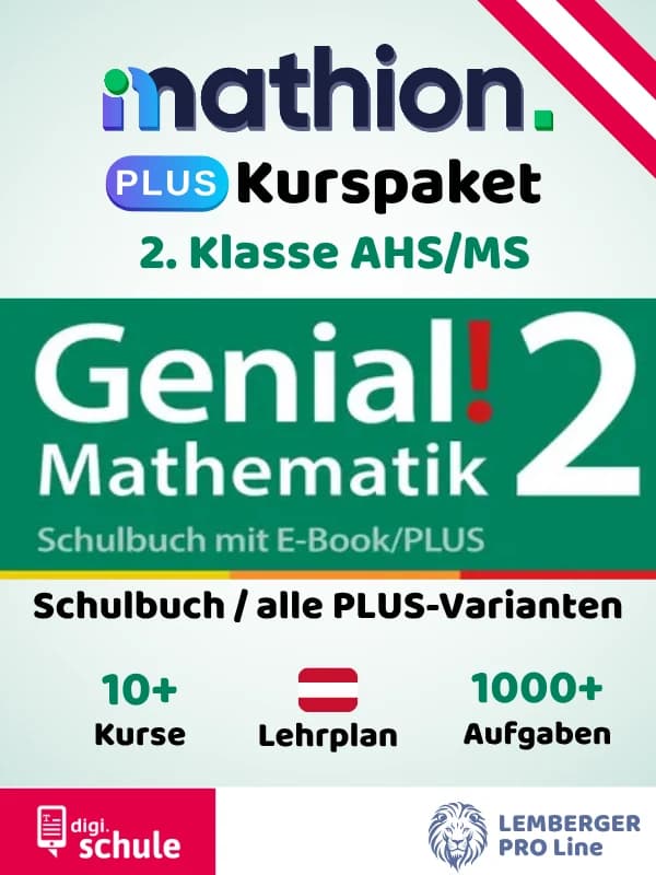 Mathion PLUS Kurspaket Genial! Mathematik 2, Österreich