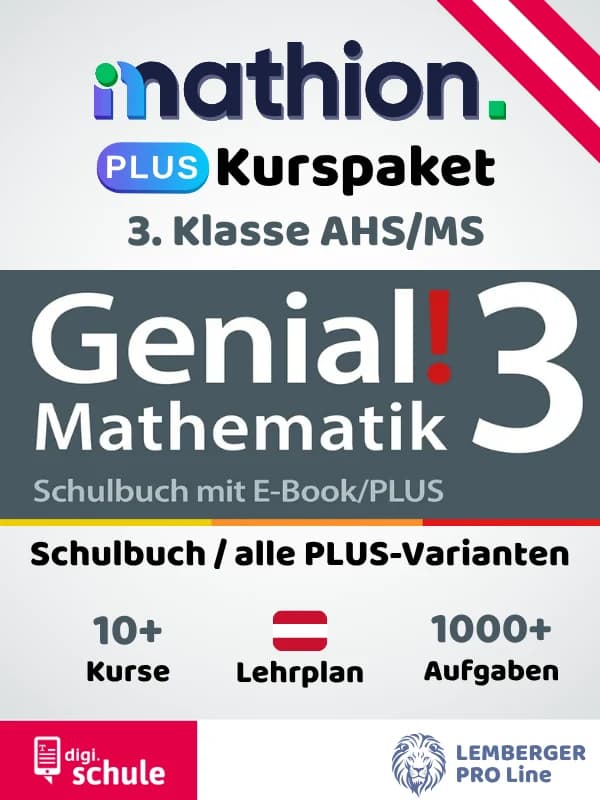 Mathion PLUS Kurspaket Genial! Mathematik 3, Österreich